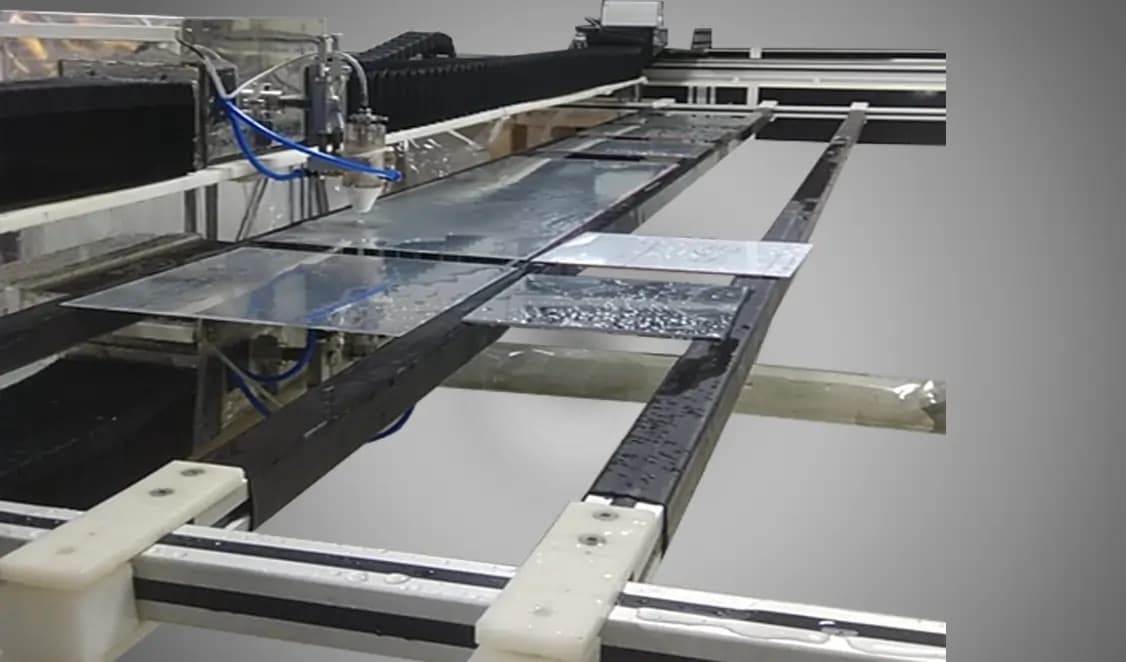 A large area Flat Bed Scanner for Aero-Space Composite